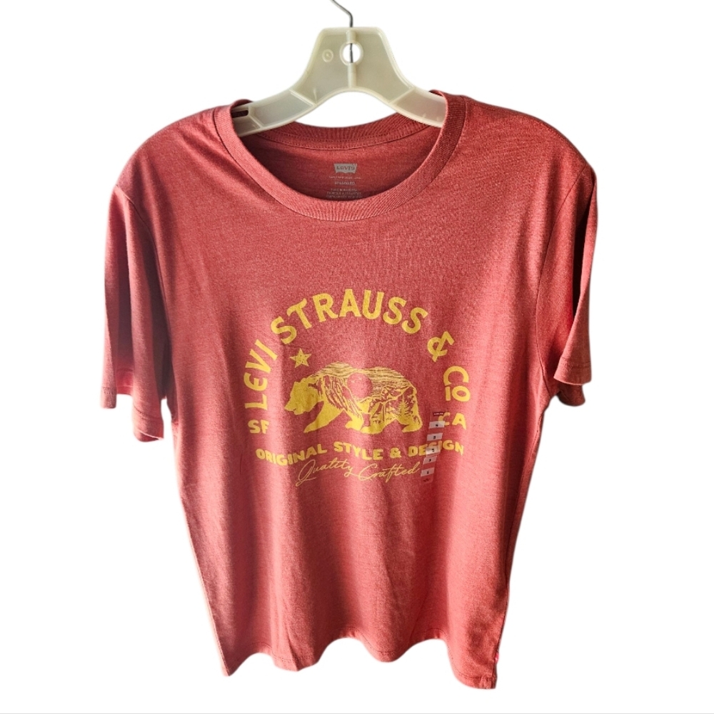 Levi's Classic Graphic Mens Rust T-shirt Size S Classic Tee
